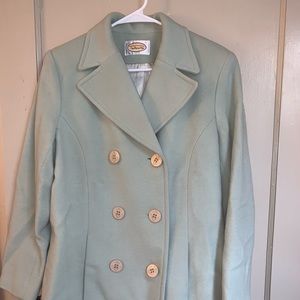 Talbots Women’s Light Green Coat with pockets